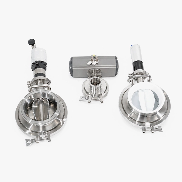 Valve de manipulation de poudre sanitaire
